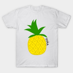 Pineapple Fruit Puerto Rico Caribbean Tropical Latino Food T-Shirt